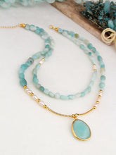 amazonite & pearl Necklace